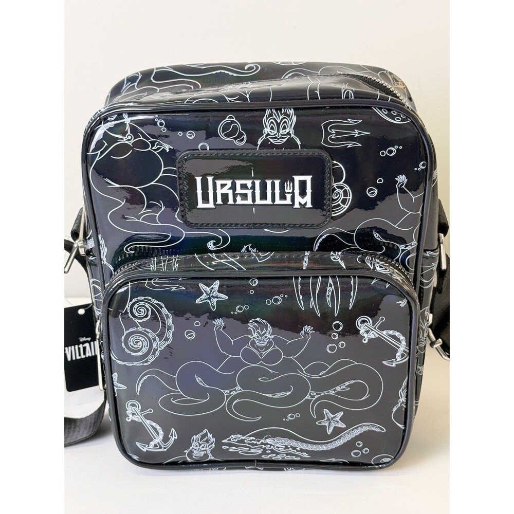 Disney Crossbody Backpack Bag The Little Mermaid Villain Ursula Holographic New